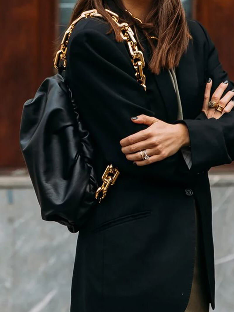 Women'S Handbag With Gold Chain