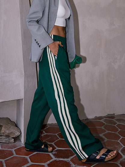 Women'S High Waist Patchwork Pants
