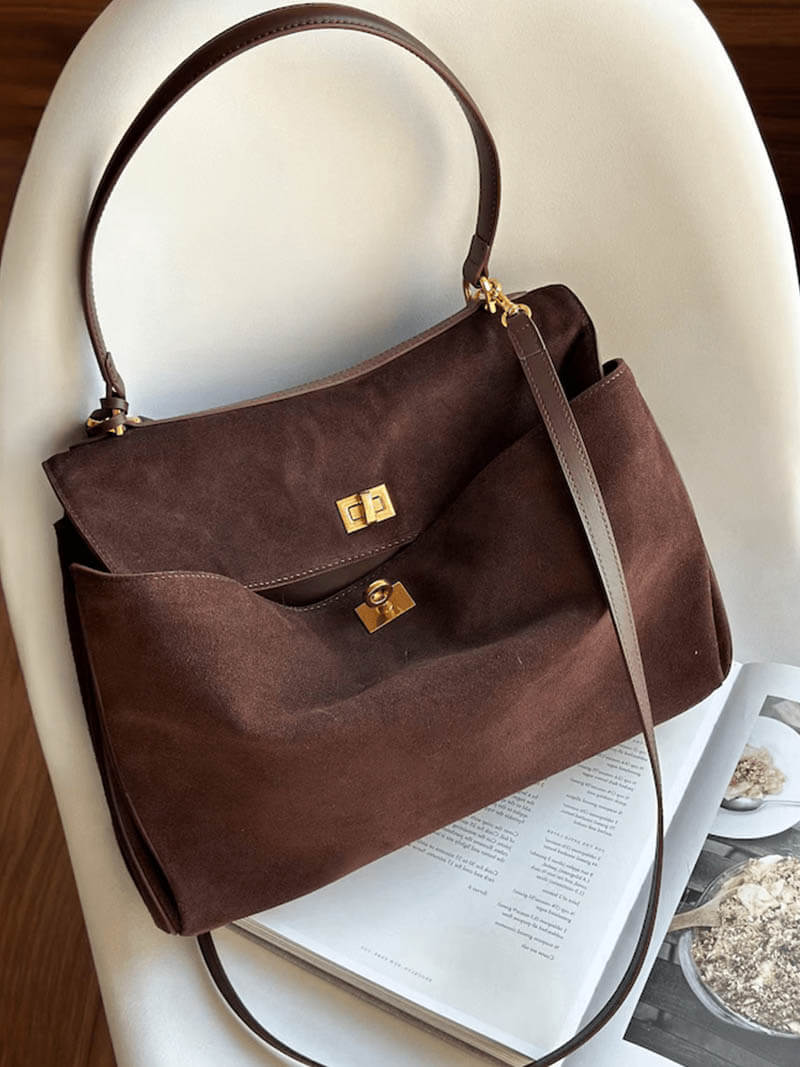 Women Suede Handbag