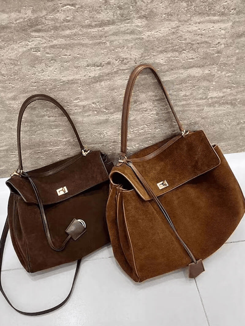 Women Suede Handbag