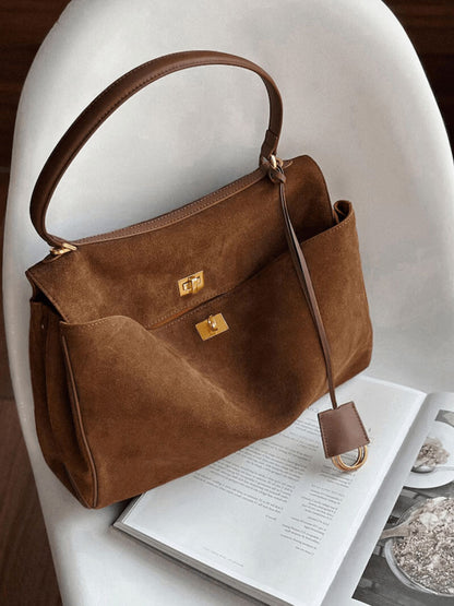 Women Suede Handbag