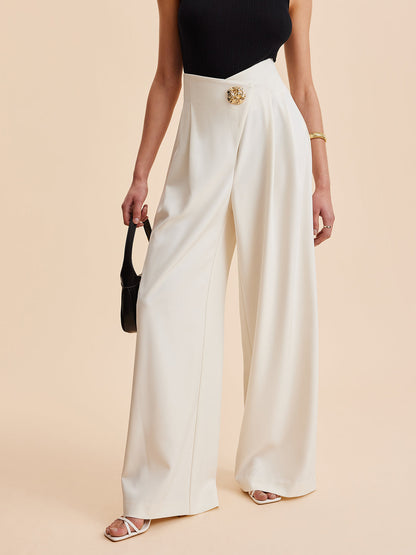 Women Wide Trousers High Waist