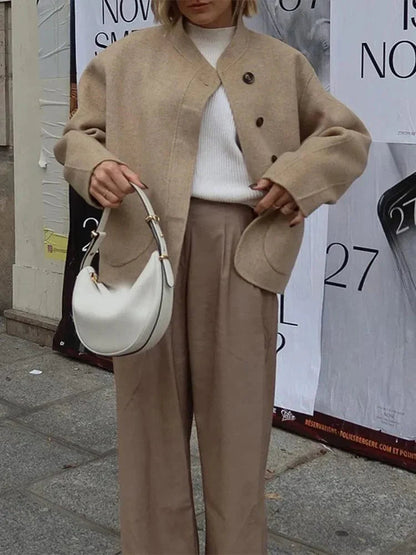 Women Wool Coat Oversized