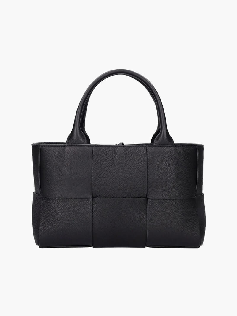 Women Woven Leather Handbag
