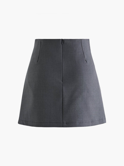 Women's Black Mini Skirt High Waist