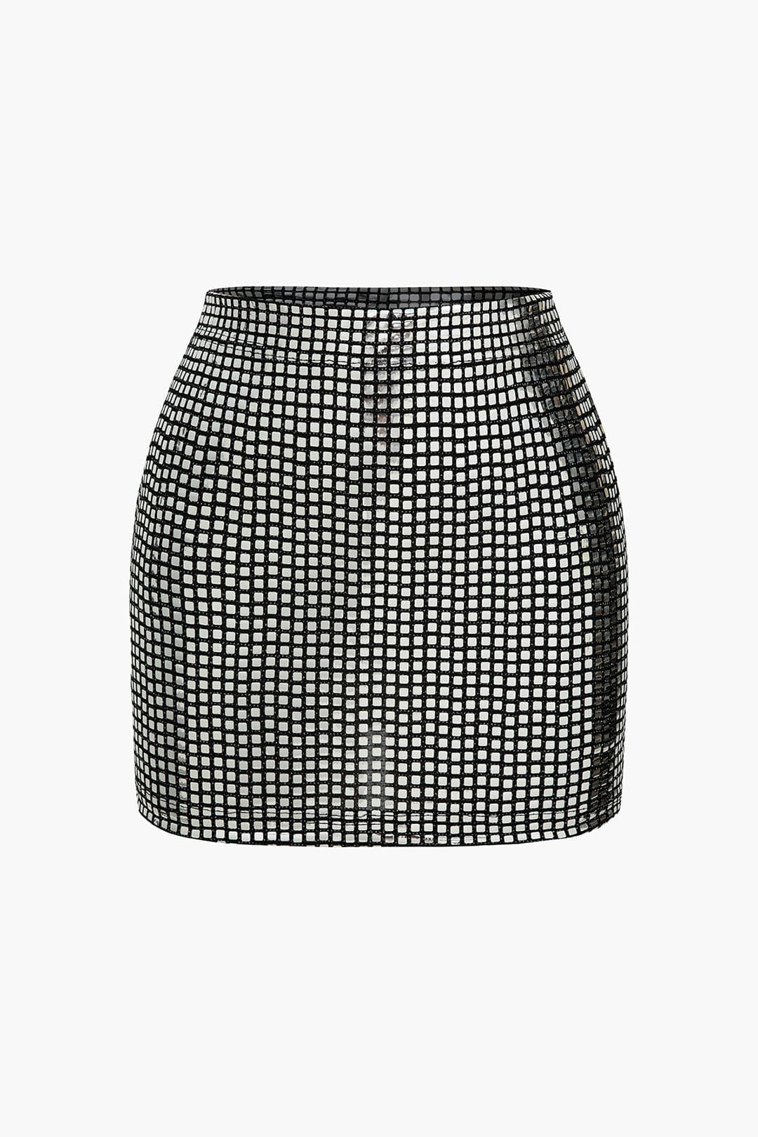 Women's Black Mini Skirt High Waisted