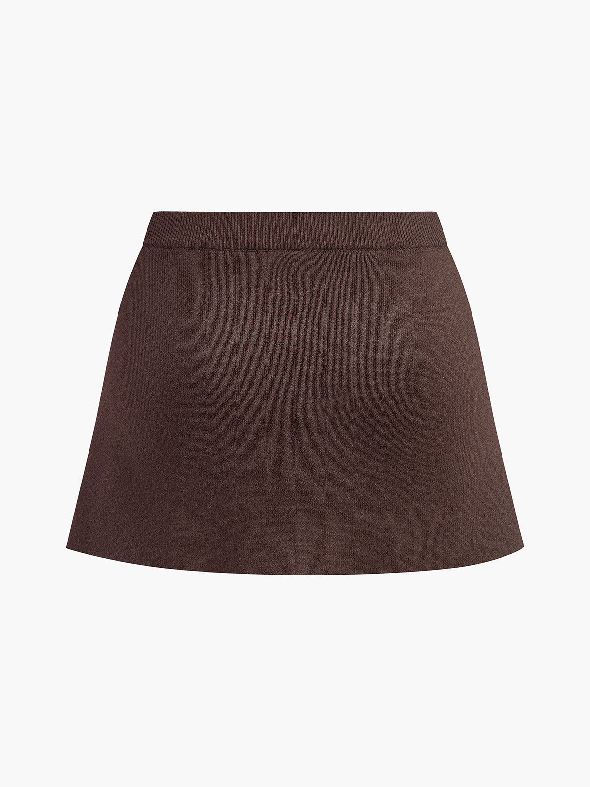 Women's Black Mini Skirt With Buckle