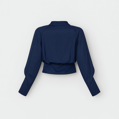 Women's Blouse Puff Sleeve Top Elegant Design