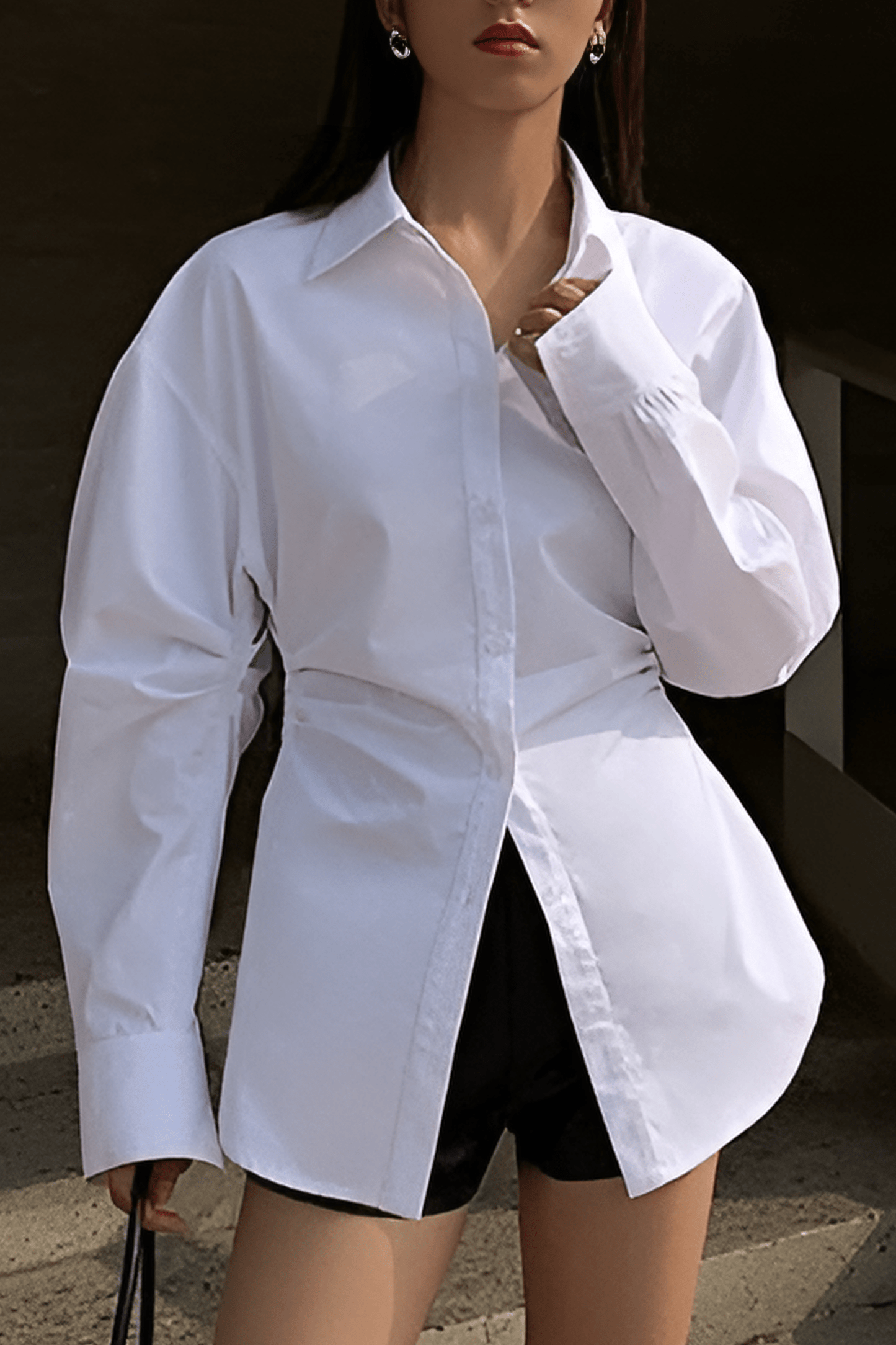 Women's Blouse White Oversized