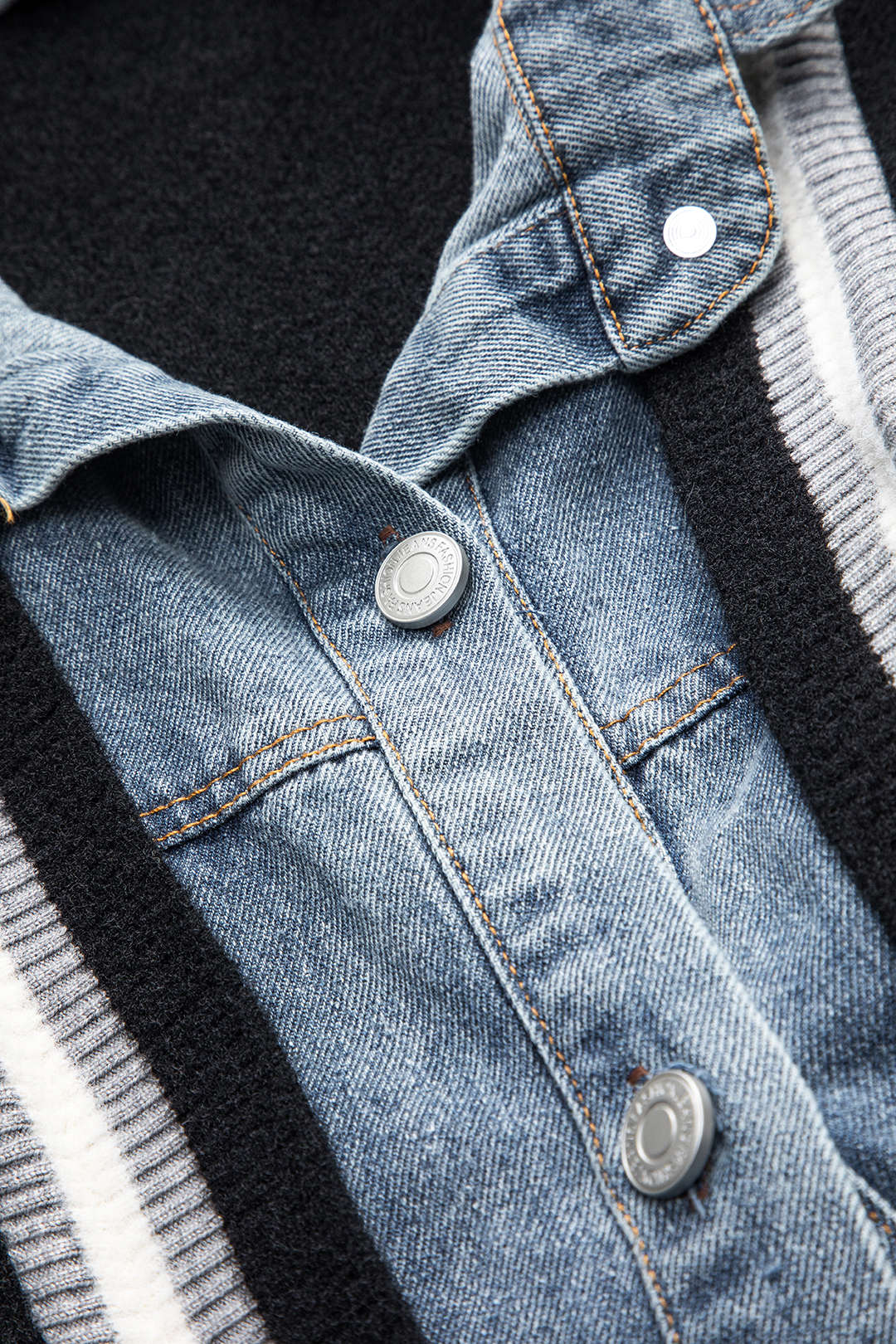 Women's Cardigan Denim Knit Hybrid