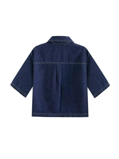 Women's Denim Two Piece Set