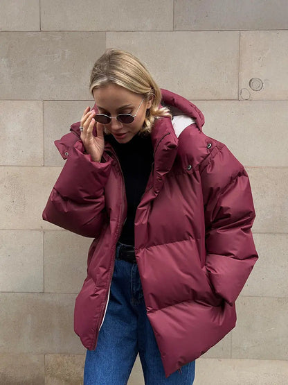 Women's Down Puffer Jacket Modern Design for Exceptional Warmth