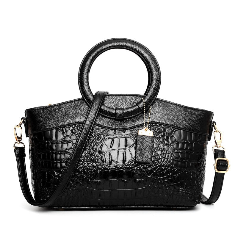 Women's Handbag Crocodile Pattern