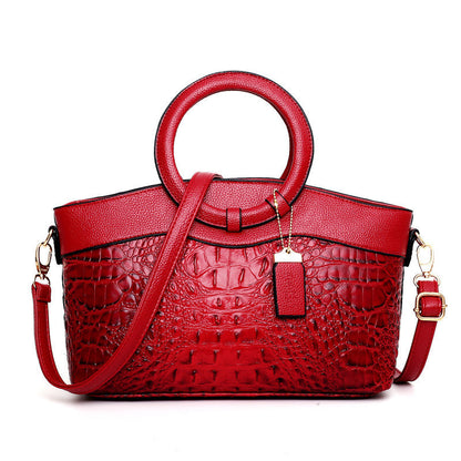 Women's Handbag Crocodile Pattern
