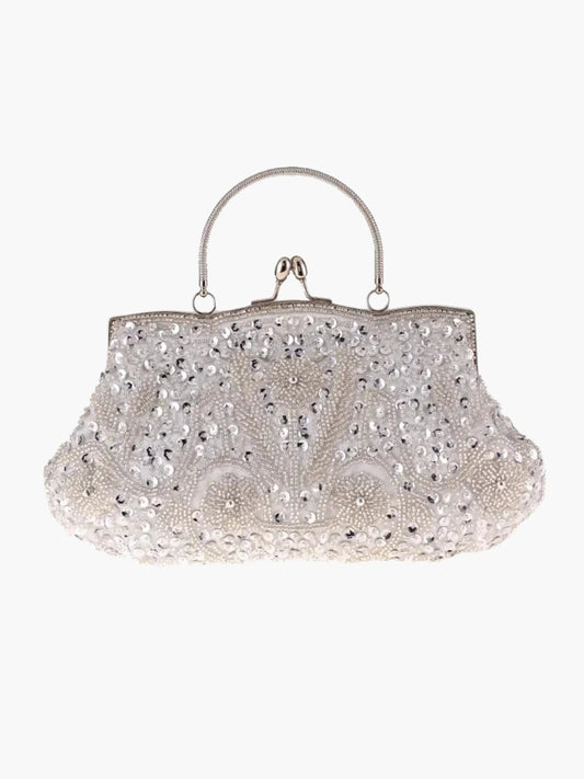 Women's Handbag With Floral Embroidery
