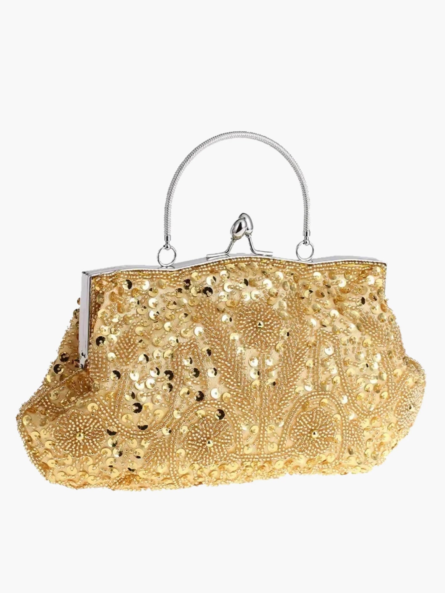 Women's Handbag With Floral Embroidery