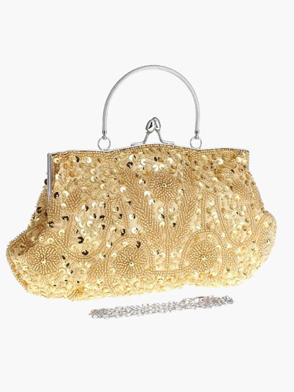 Women's Handbag With Floral Embroidery