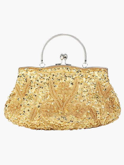 Women's Handbag With Floral Embroidery