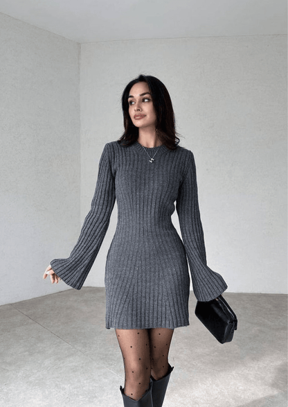 Women's Knitted Dress Elegant Comfortable Style
