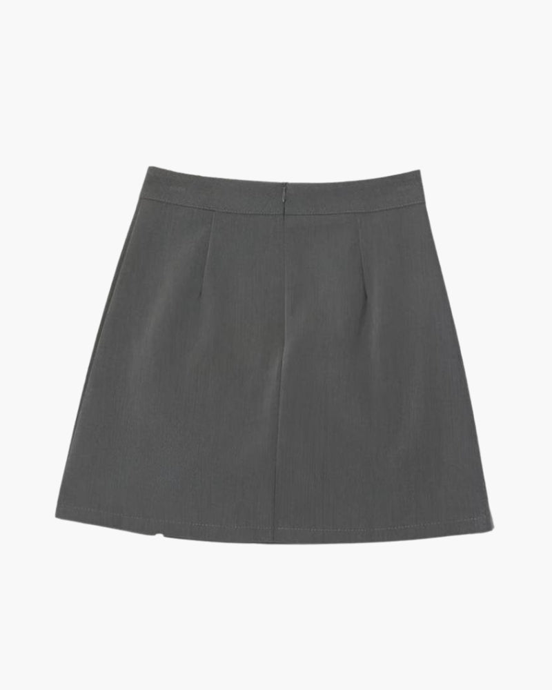 Women's Mini Skirt Beige
