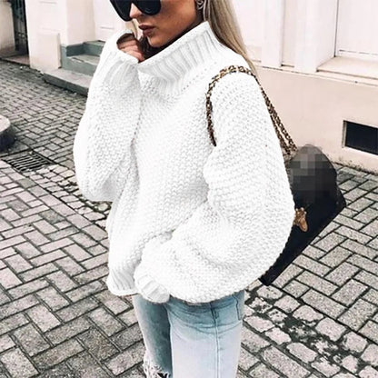 Women's Oversized Sweater Cotton Batwing Style