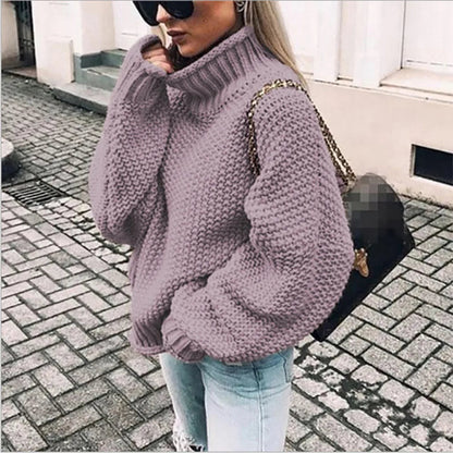 Women's Oversized Sweater Cotton Batwing Style