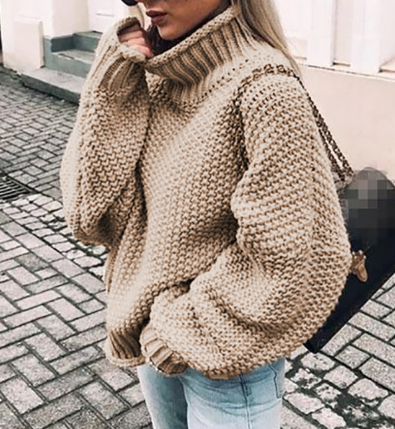 Women's Oversized Sweater Cotton Batwing Style