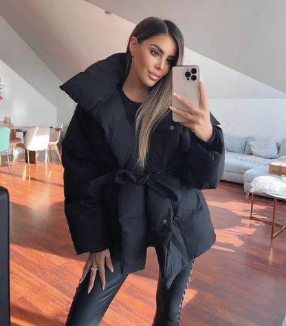 Women's Quilted Jacket Stylish Parka