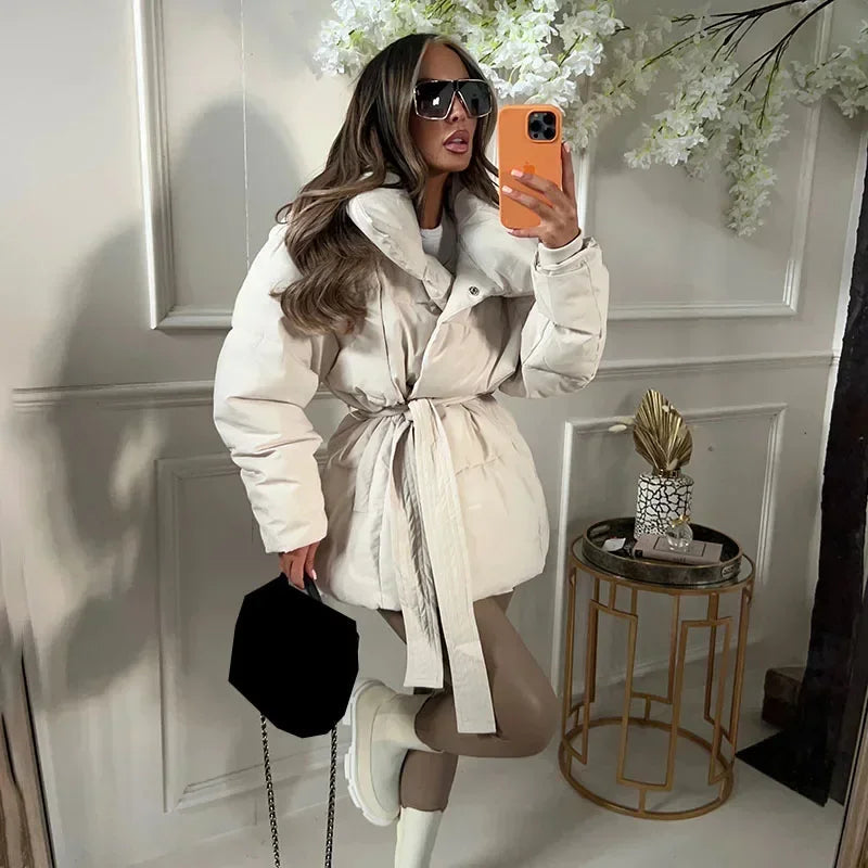 Women's Quilted Jacket Stylish Parka