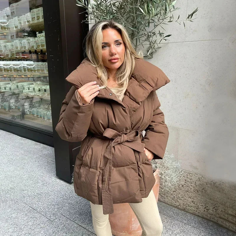 Women's Quilted Jacket Stylish Parka