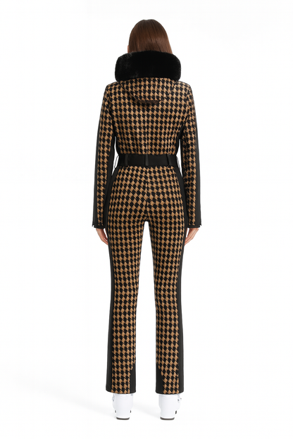 Women's Ski Suit Thermal Breathable with Fur Collar