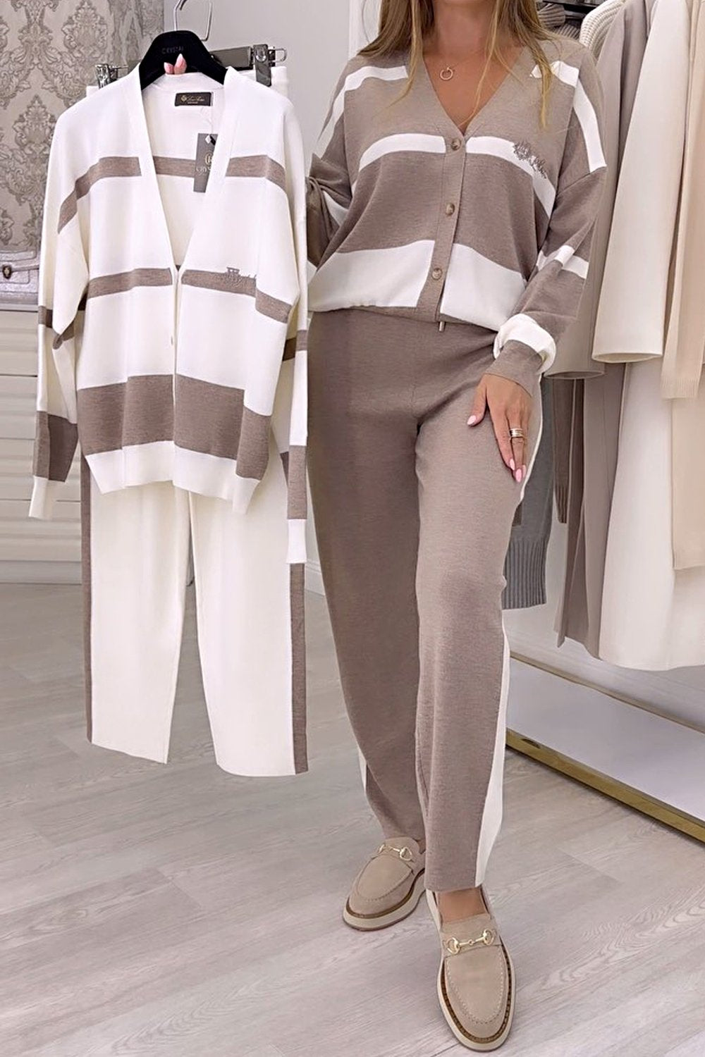 Women's Sweater Set Wool Elegant Style