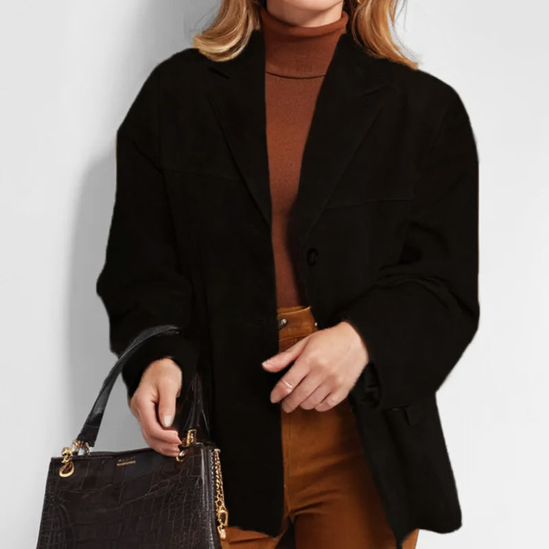 | Women's Button-Down Blazer Jacket