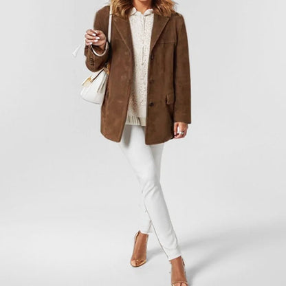 | Women's Button-Down Blazer Jacket