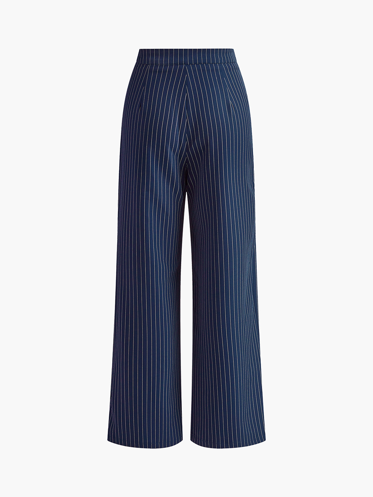 Women's Trousers Striped Pleated Wide Leg Pants