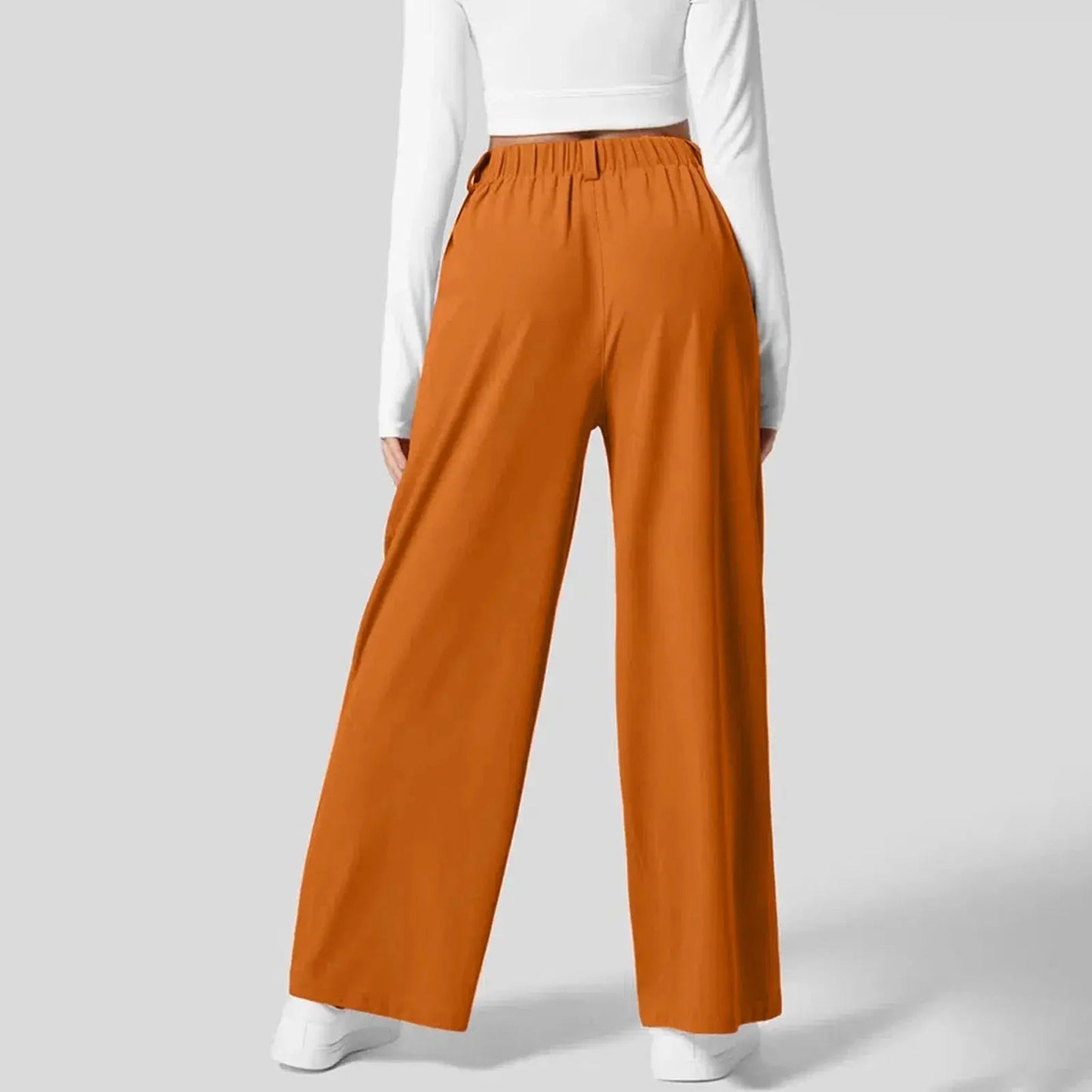 Women's Trousers Wide Leg High Waisted