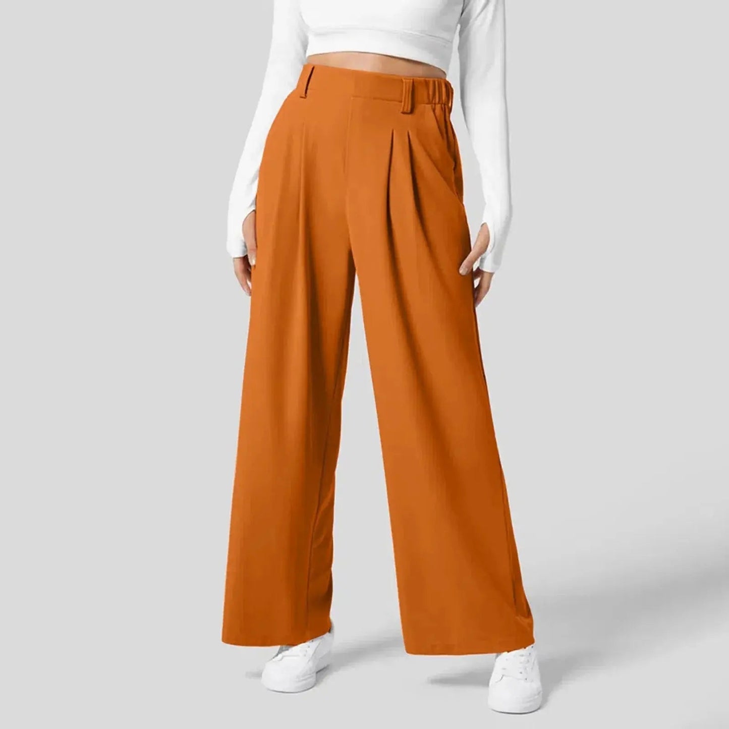 Women's Trousers Wide Leg High Waisted