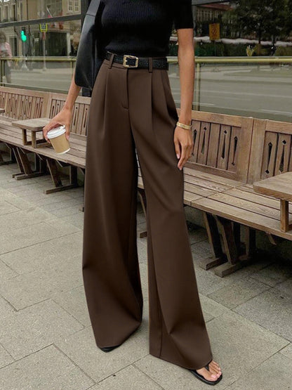 Women's Trousers Woven Fabric Regular Fit