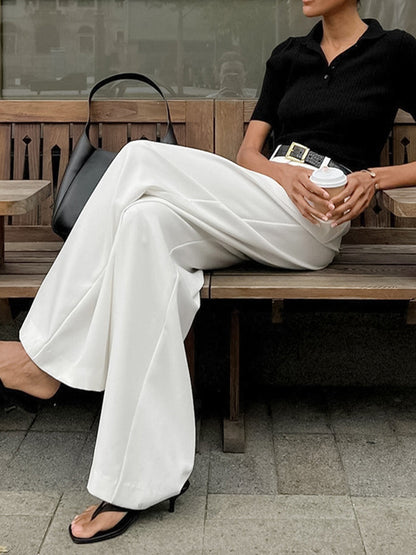 Women's Trousers Woven Fabric Regular Fit