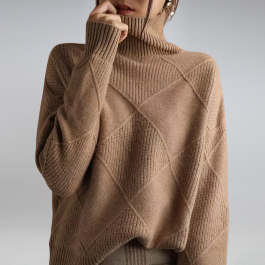 Women's Turtleneck Sweater Cashmere Style