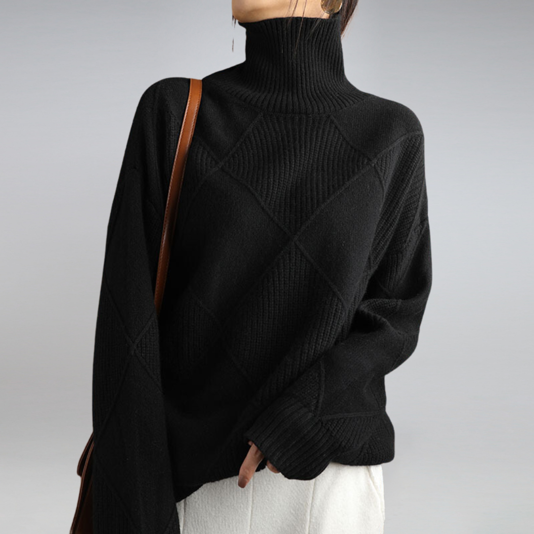 Women's Turtleneck Sweater Cashmere Style