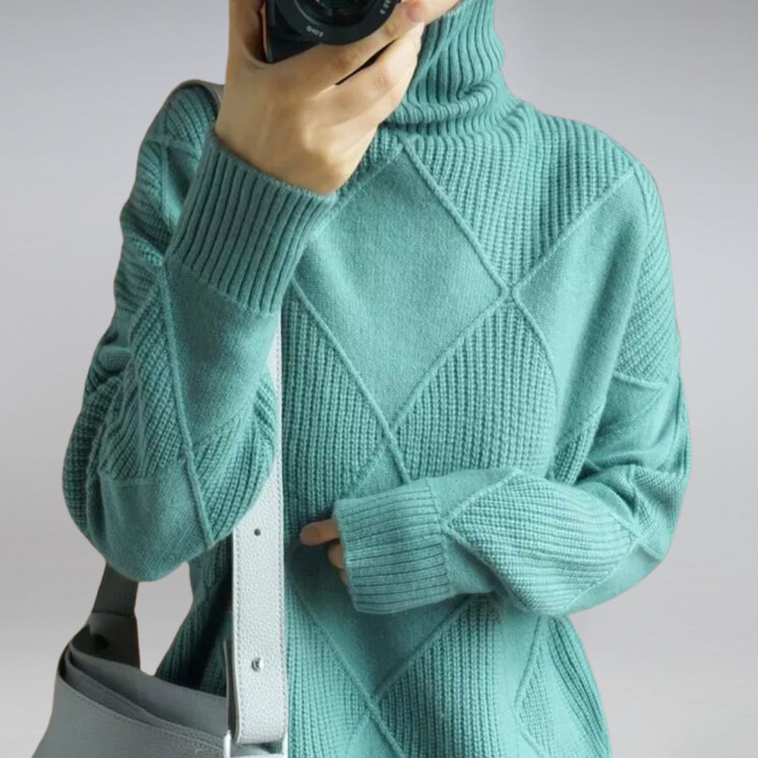 Women's Turtleneck Sweater Cashmere Style