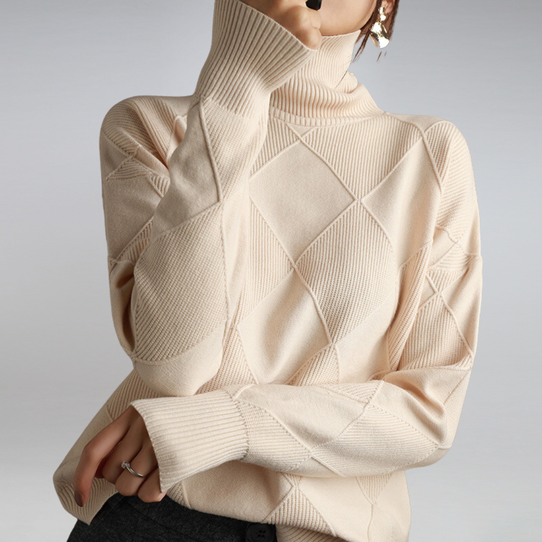 Women's Turtleneck Sweater Cashmere Style
