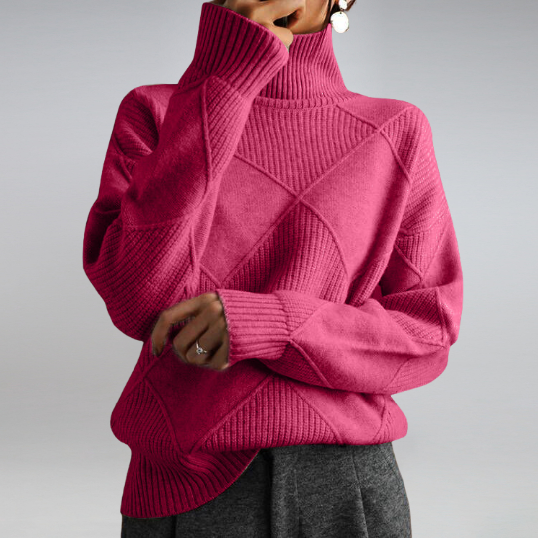 Women's Turtleneck Sweater Cashmere Style