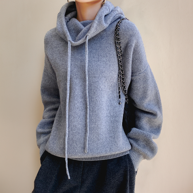 Women's Turtleneck Sweater Merino Wool Elegant Style