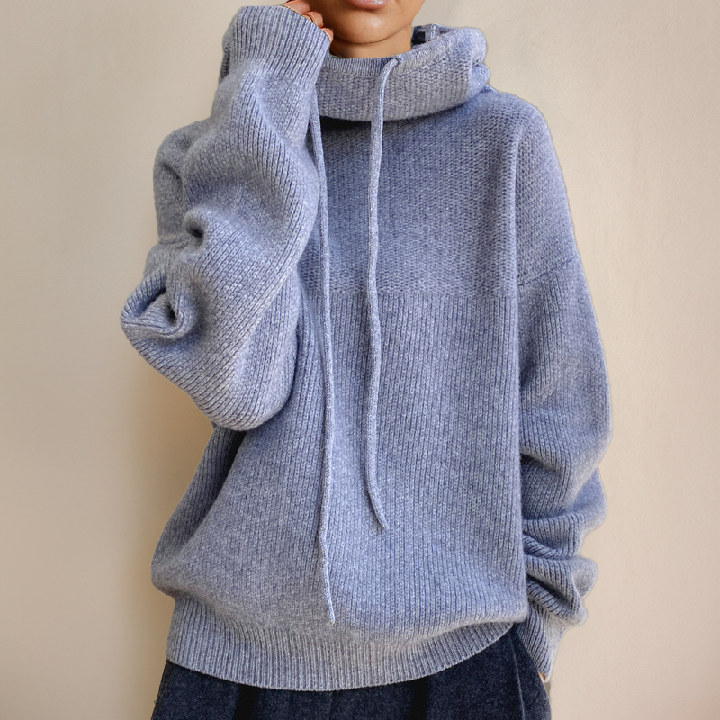 Women's Turtleneck Sweater Merino Wool Elegant Style
