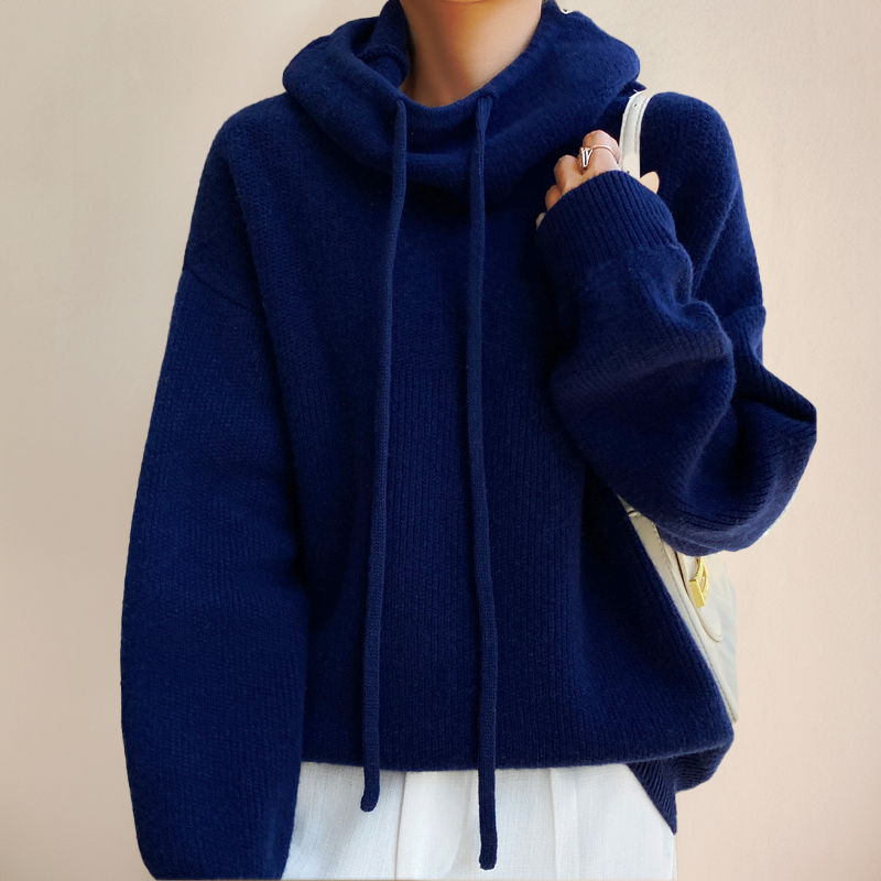 Women's Turtleneck Sweater Merino Wool Elegant Style