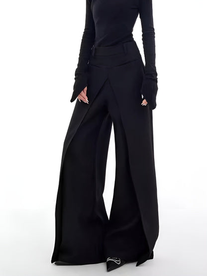 Women's Wide Leg Pants Lightweight Woven Fabric Casual Comfort