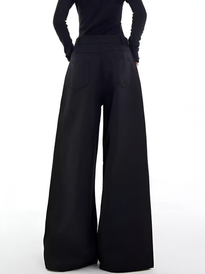 Women's Wide Leg Pants Lightweight Woven Fabric Casual Comfort