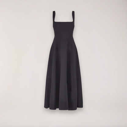 Women’s Midi Dress – Flattering Fit – Cinched Waist – Flowing Silhouette